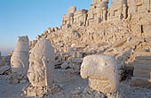 Nemrut Dagi Milli Parki, the tomb of King  Antiochos I, est terrace 